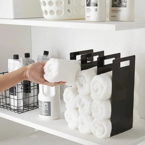 Set di stand portasciugamani neri in metallo 2 pz Tower – YAMAZAKI