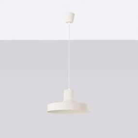 Sollux SL.1704 - Lampadario a sospensione con filo BILO 1xE27/15W/230V diametro 35 cm color crema