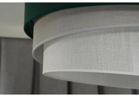 Duolla - Lampadario a sospensione con filo TRIO 1xE27/15W/230V diametro 45 cm verde/grigio/bianco