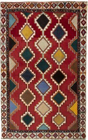 Gabbeh Tappeto persiano 120x200 Rosso (Iran) Annodato A Mano