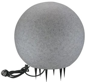 Lampada da esterno ARGENTO 1xE27/15W/230V diametro 40 cm IP65 grigio
