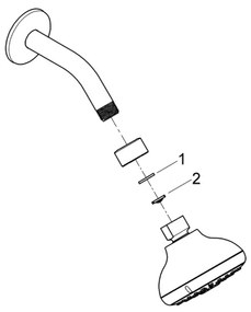 GROHE 26088001 - TEMPESTA 100 Soffione doccia da 100 mm, cromato lucido