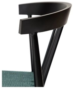 Sedia da pranzo nero-turchese Sava - DAN-FORM Denmark