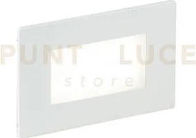 Segnapassi a incasso led bolt bianco e nikel 3w 200lm 4000k ip65 10...