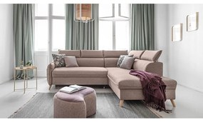 Divano letto angolare beige (angolo destro) Sweet Harmony - Miuform