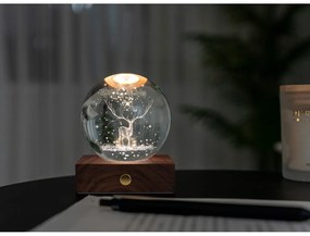 Decorazione luminosa marrone scuro con ricarica USB Amber – Gingko