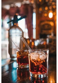 Set di 6 cannucce in vetro per bere, lunghezza 15 cm - Vialli Design