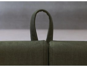Letto matrimoniale imbottito verde scuro con contenitore con griglia 160x200 cm Jade - Bobochic Paris
