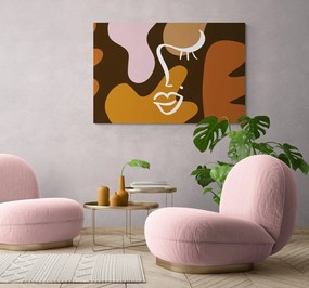 Quadro su tela – Tratti di donna in stile moda