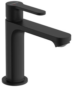 Rubinetto per lavabo a canna media getto aerato STAMIS S nero spazzolato opaco HANSGROHE H 16.1 cm