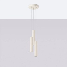 Lampadario color crema ø 19,5 cm Castro – Sollux