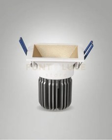 Toodle faretto incasso quadrato 11w 3000k 1250lm oro dimmerabile