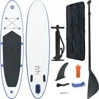 Set Tavola da SUP e Surf Gonfiabile Blu e Bianco cod mxl 62389