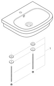 GROHE 39337000 - Lavabo da appoggio EURO CERAMIC 600 × 480 mm ceramica/bianco