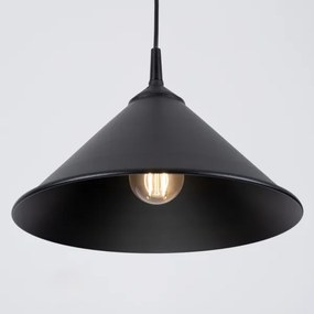 Sollux SL.1326 - Lampadario a sospensione con filo ZUMA 1xE27/15W/230V diametro 30 cm nero