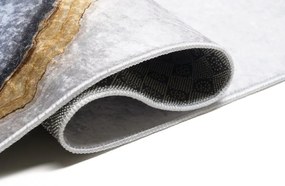 Tappeto moderno grigio con motivo astratto  Larghezza: 120 cm | Lunghezza: 170 cm