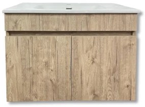 Mobile Bagno Sospeso Cortina con Due Ante in due Misure, 80X45CM / ROVERE SHERWOOD