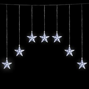 Aigostar - LED Catena luminosa natalizia da esterno 70xLED/230V 1,2x1m IP44 bianco freddo a stelle