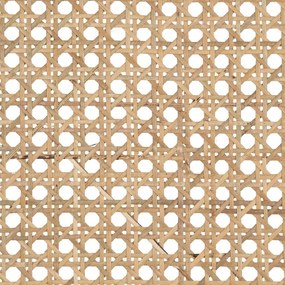 Poltrona con schienale in rattan in colore naturale - Ixia