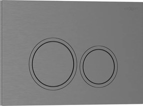 Mexen Tex 01 pulsante di scarico, gun gray spazzolato - 6101-12
