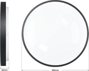 Brilagi - Lampada dimmerabile a LED GLASS POOL DOUBLE LED/60W/230V 50 cm nero + telecomando