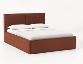 Letto imbottito in bouclé con contenitore Dream