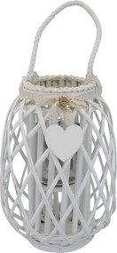 GENEVIEVE - lanterna in vimini tondo 14 x 35 cm