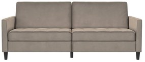 Divano beige in velluto 207 cm Presley - Støraa