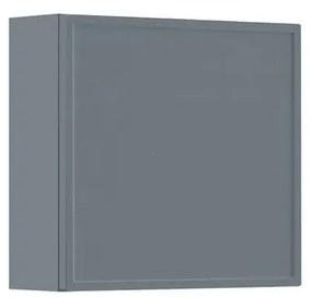 Pensile bagno Pixel laccato opaco indaco, 1 anta apertura da sinistra P 17 x L 40 x H 40 cm