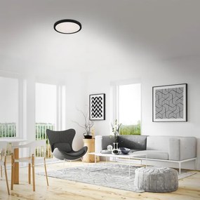 Briloner 3071-015 - Plafoniera LED RUNA LED/24W/230V nero