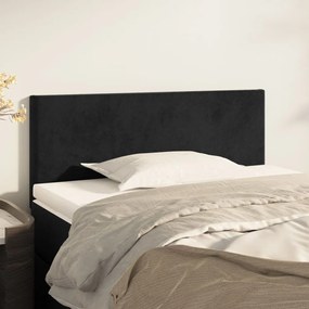 Testiera Nera 90x5x78/88 Cm İn Velluto /