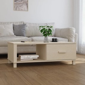 Tavolino Hamar Ambra 100x55x35 Cm İn Legno Massello Di Pino /