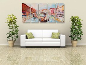 Quadri 5 pezzi – Gondola veneziana