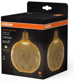Lampadina LED DECOR FLAT G125 E27/3,5W/230V 2700K oro - Osram