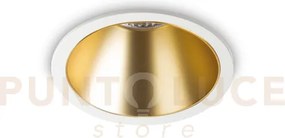 Game led cob bridgelux trim round 20w 3000k 24° 2250 lm bianco e oro