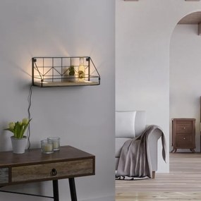 Leuchten Direkt 15277-18 - Mensola con illuminazione a LED BOARD 2xLED/1,75W/230V 45 cm