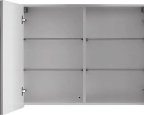 Specchio 120cm contenitore con 3 ante e 2 ripiani SP-120B - KAMALU