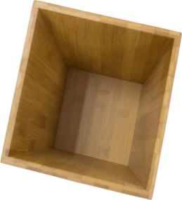 Cestino per la spazzatura di colore naturale in bambù 3 l – MSV