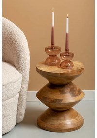 Tavolino rotondo in legno di mango ø 35 cm Totem - Leitmotiv