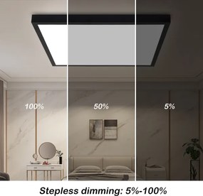 Brilagi-LED Lampada da bagno dimmerabile FRAME SMART LED/50W/230V IP44 nero+telecomando