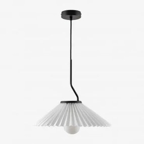 Lampada Da Soffitto Suellen In Metallo E Tessuto Ø36 Cm - Sklum