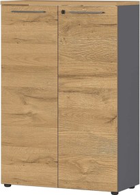 Mobile in rovere naturale antracite 80x120 cm Agenda - Germania