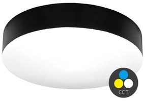 Ecolite WML300-CCT/24W/CR - Plafoniera LED MAKARON LED/24W/230V IP44 nero