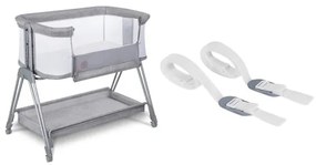 Lionelo - Culla per bambini 2in1 LUNA grigio