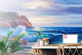 Carta da parati autoadesiva – Mattina sul mare