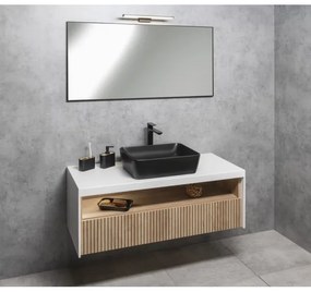 Sapho - Specchio incorniciato AROWANA 50x80, nero opaco