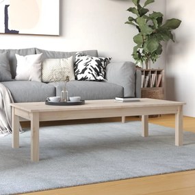 Tavolino Da Salotto 110x50x30 Cm Legno Massello Di Pino /
