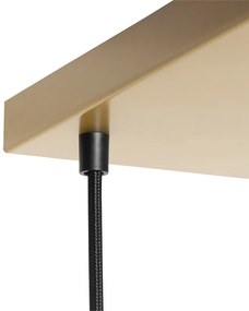 Lampada a sospensione in ottone con vetro blu e verde a 8 luci - Sandra