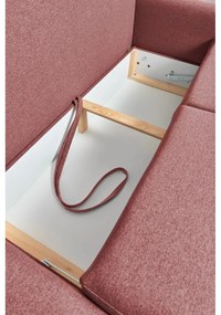 Divano letto variabile rosa ad angolo Pop - Bonami Selection