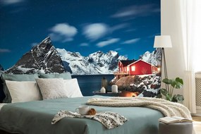 Carta da parati – Paesaggio notturno in Norvegia